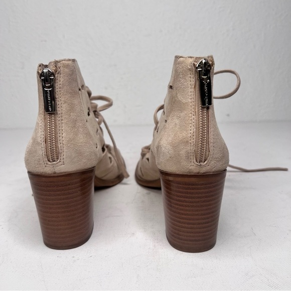 Vince Camuto cream suede open toe sandal - Picture 4 of 8